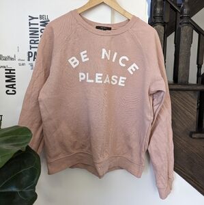 Blush pink sweatshirt